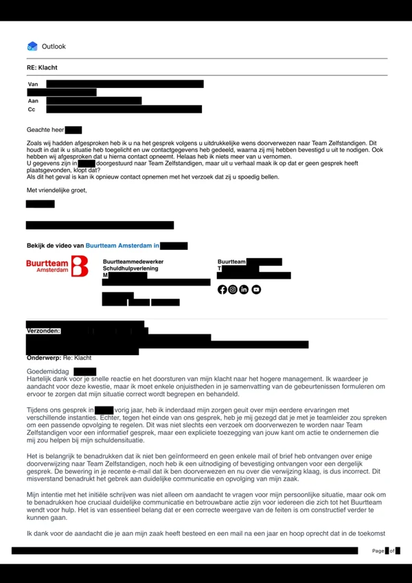 Voorbeeld van de geanonimiseerde documentkopie
