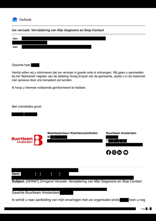 Voorbeeld van de geanonimiseerde documentkopie