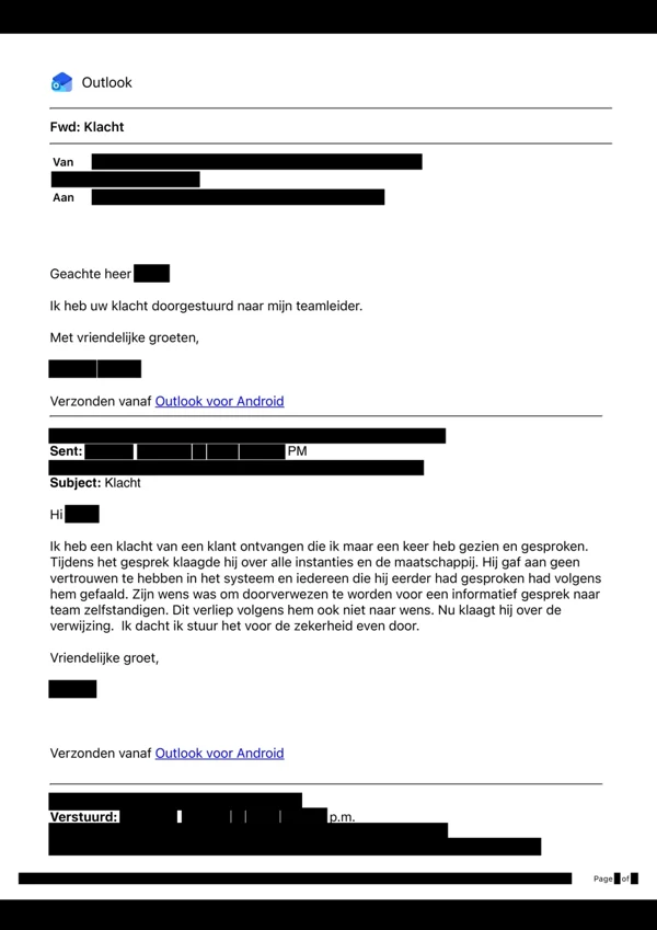 Voorbeeld van de geanonimiseerde documentkopie